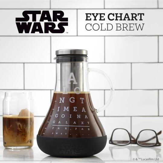 JoyJolt® Star Wars™ 48oz. Eye Chart Cold Brew Glass Pitcher